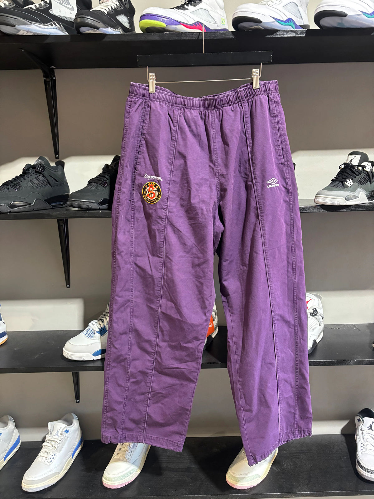 Supreme Purple Umbro Sweats - Pre-Owned