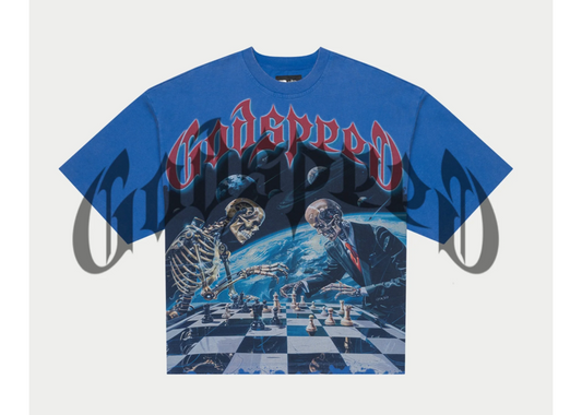 Godspeed Checkmate Blue Tee