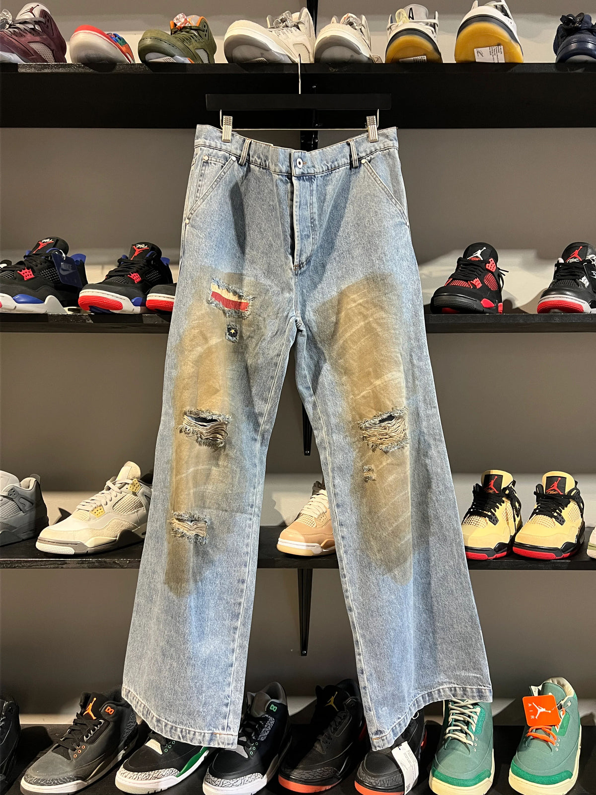 Vincent Corporation Usa Mudwash Denim Jeans