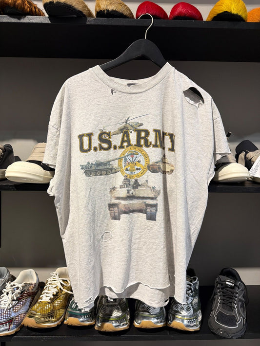 Vintage US Army Cutoff Tee Grey