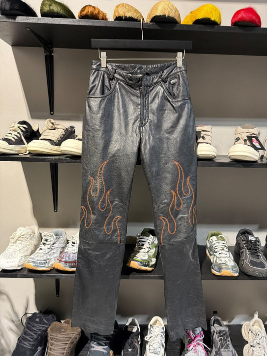 Vintage Harley Davidson Leather Pants - Vintage