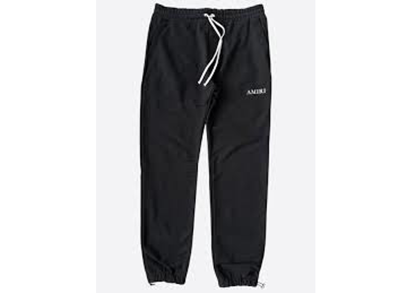 amiri black white jogger sweatpants