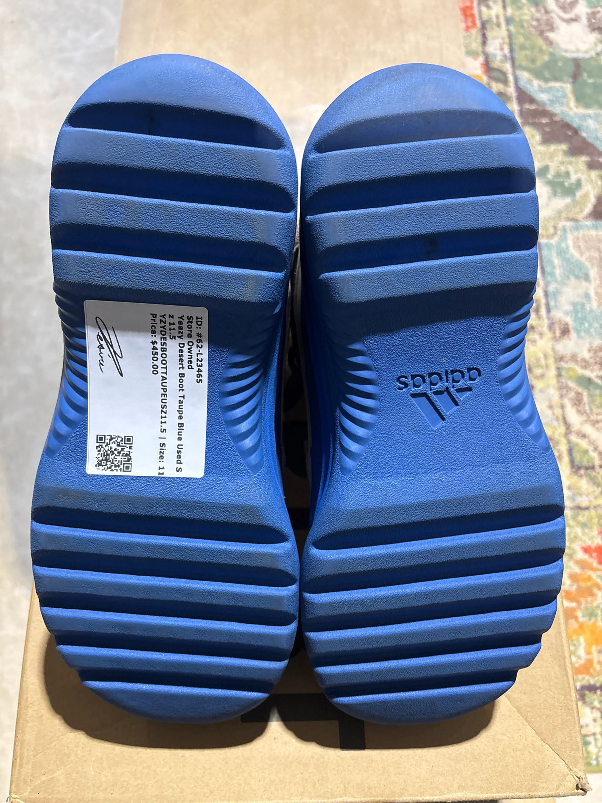 adidas Yeezy Desert Boot Taupe Blue - Pre-Owned