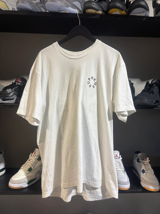 Supreme Marble Tee White Sz Xl - Pre-Owned