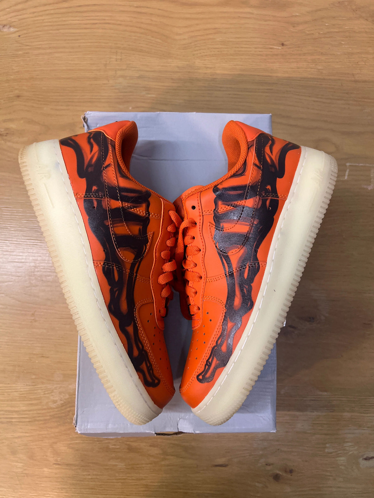 Nike Air Force 1 Low Orange Skeleton Halloween (2020) - Pre-Owned