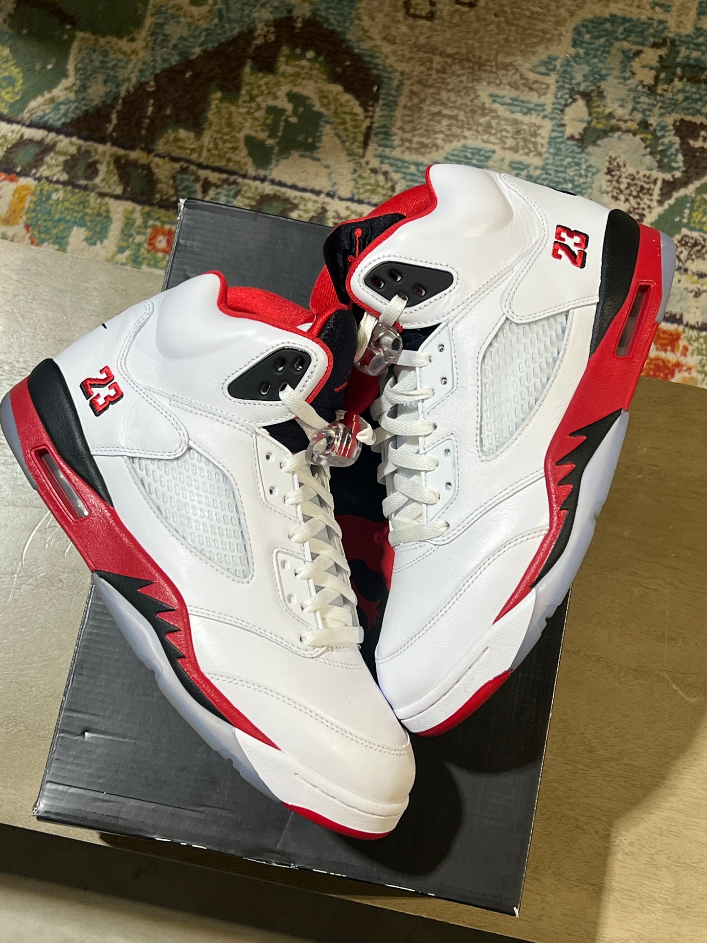 Jordan 5 Fire Red Used Sz 11.5