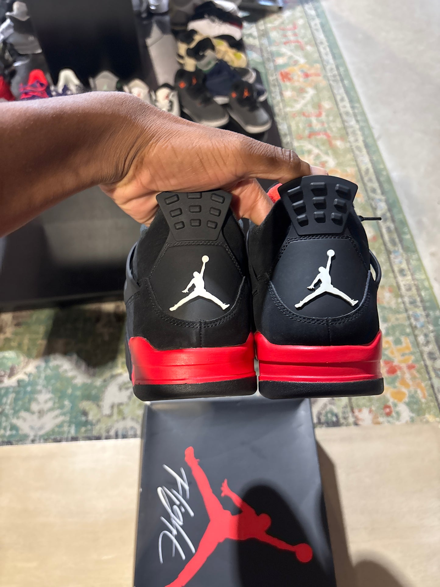 Jordan 4 Red Thunder Used Sz 12