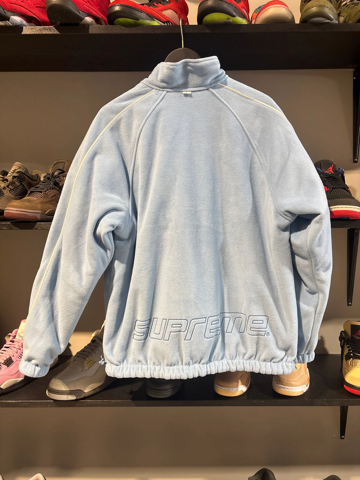 Supreme Polartec Reflective Piping Jacket Light Blue