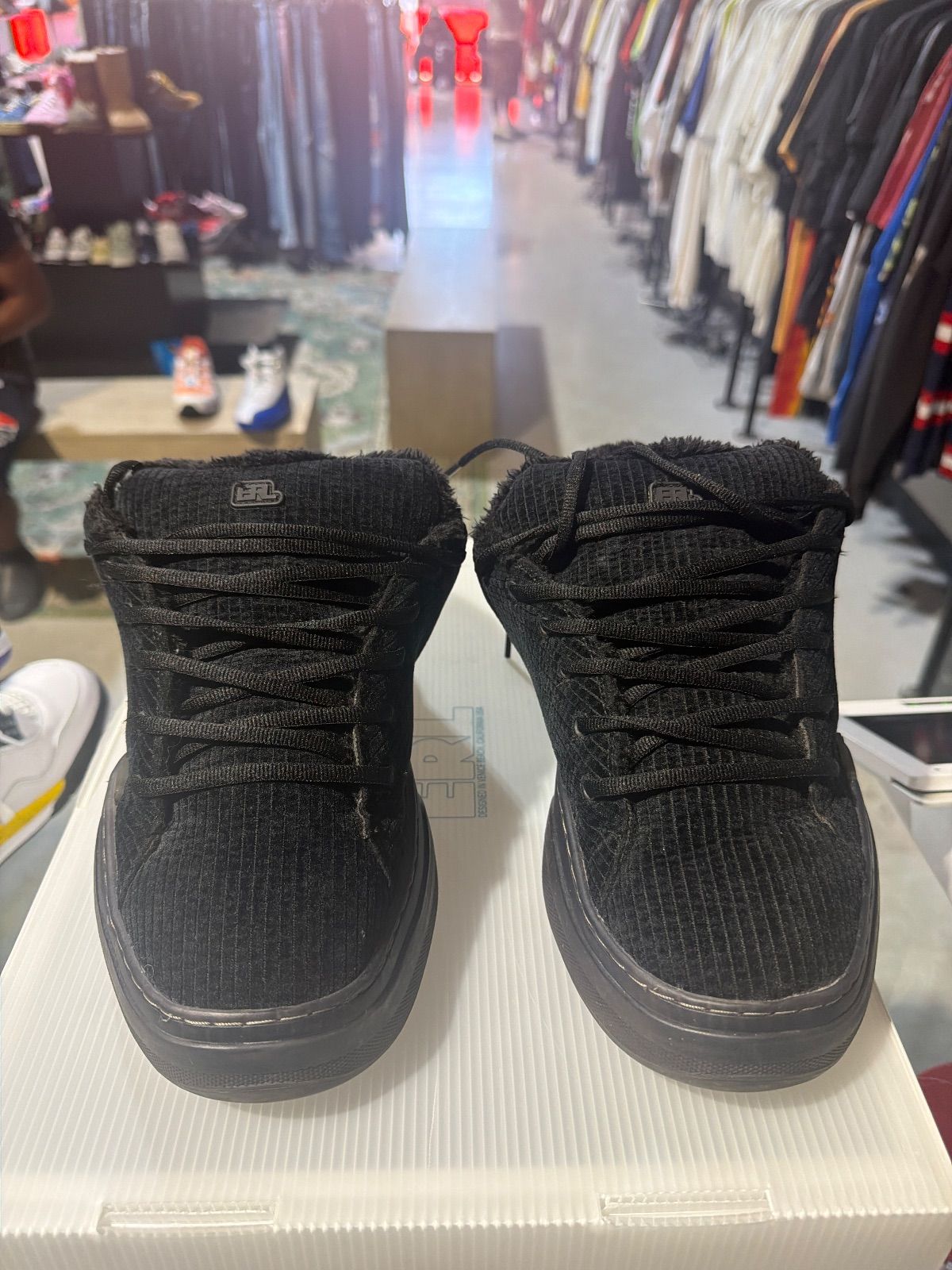 ERL Vamp Black Corduroy - Pre-Owned