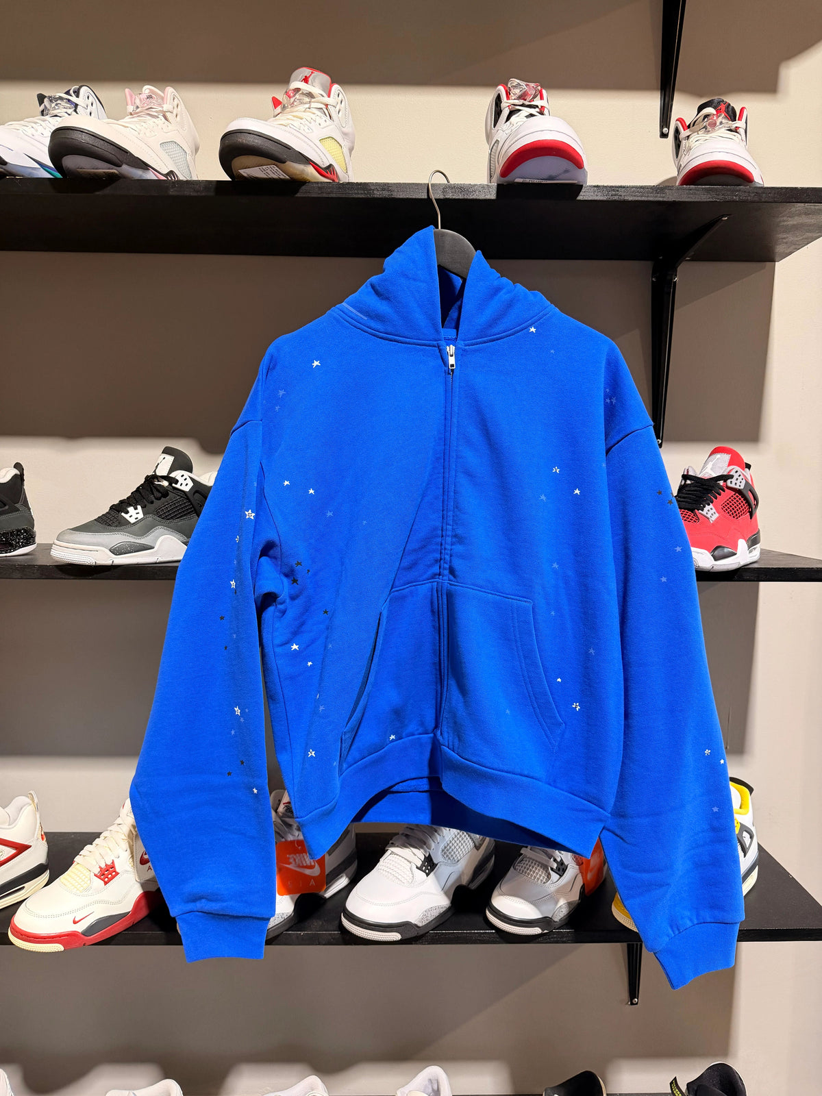 Sp5der Heavy Web Full Blue Zip Up