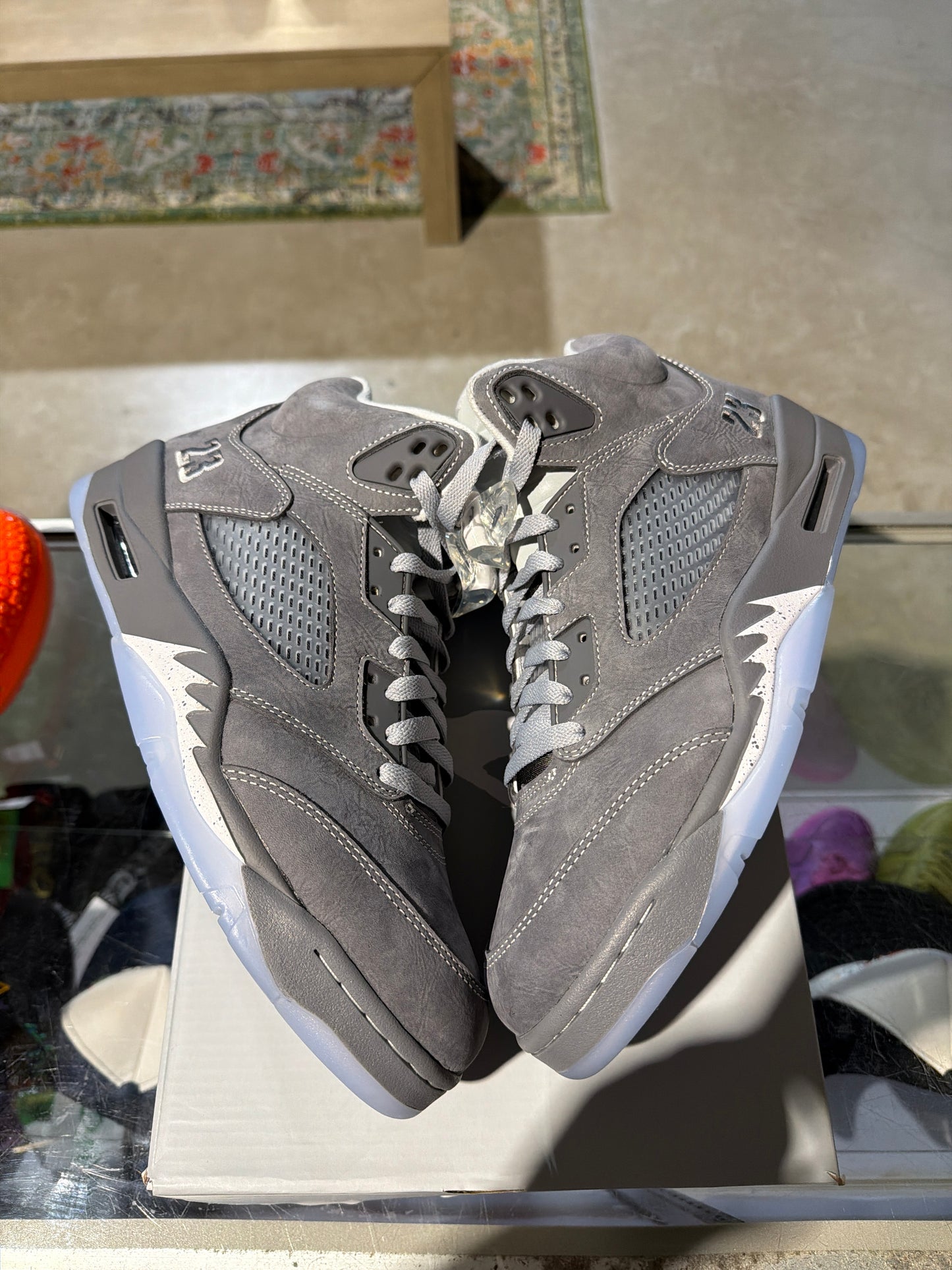 Jordan 5 Wolf Grey Tried On Sz 10.5