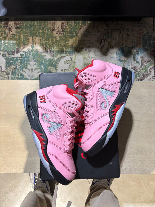 Jordan 5 Awake NY Arctic Pink Used Sz 9