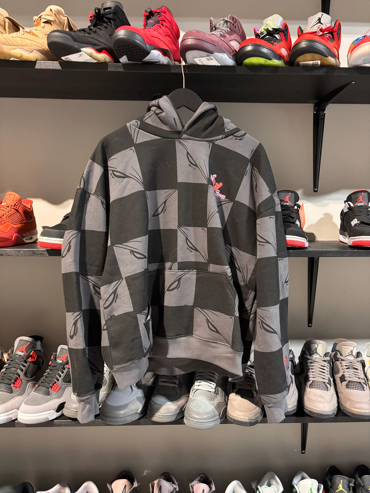 Matty Boy Checkered Atl Grey Black Hoodie