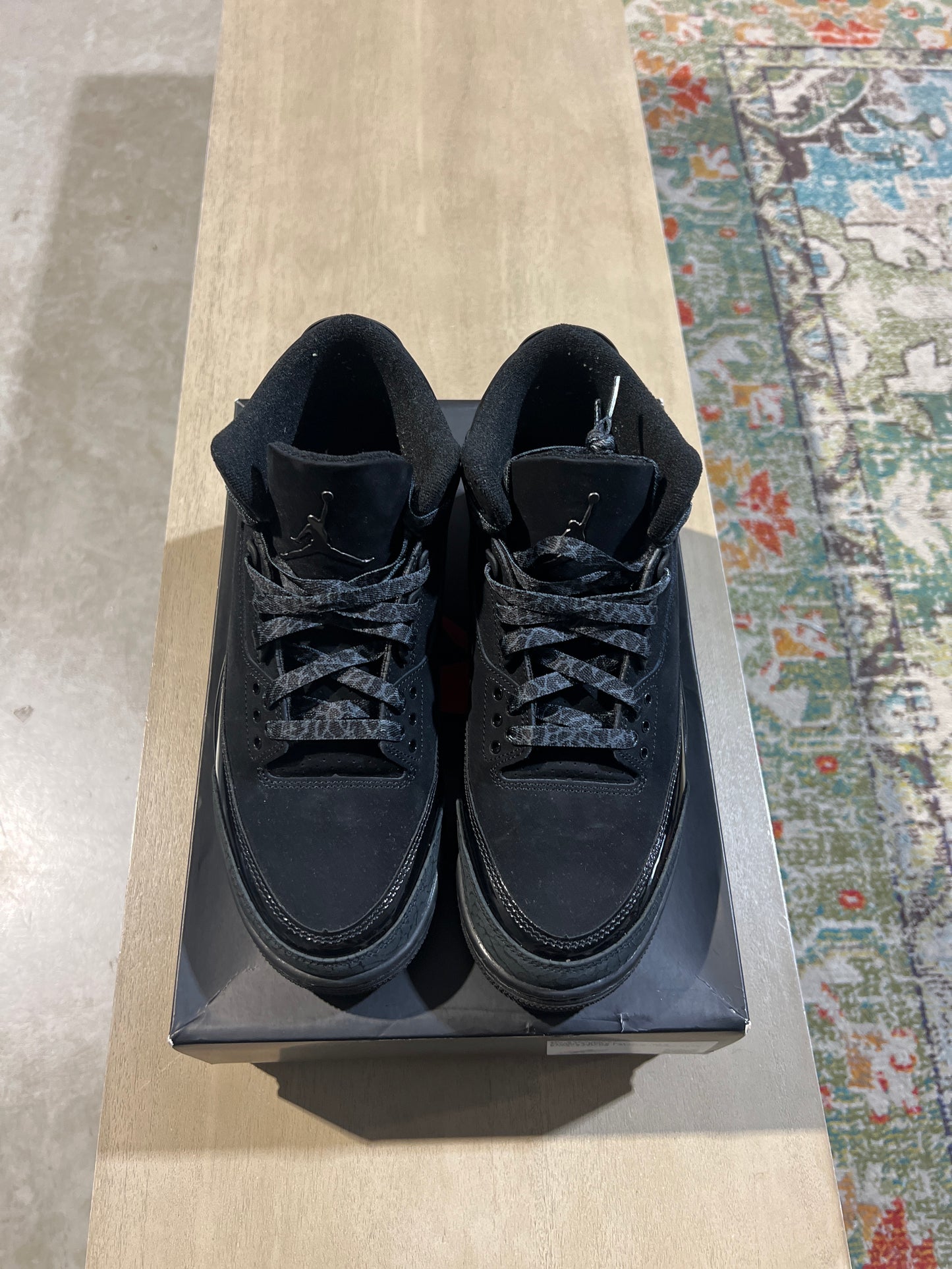 Jordan 3 Black Cat Used Sz 9