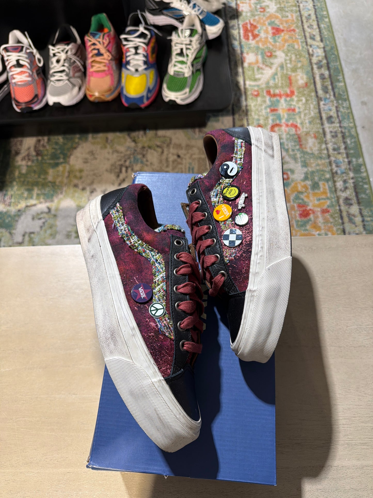 Burgundy Souvenir Vans Sz 8.5 Used