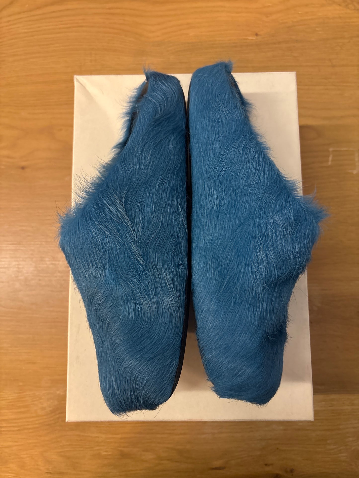 MARNI FUSSBETT SLIDE USED BLUE SZ 9