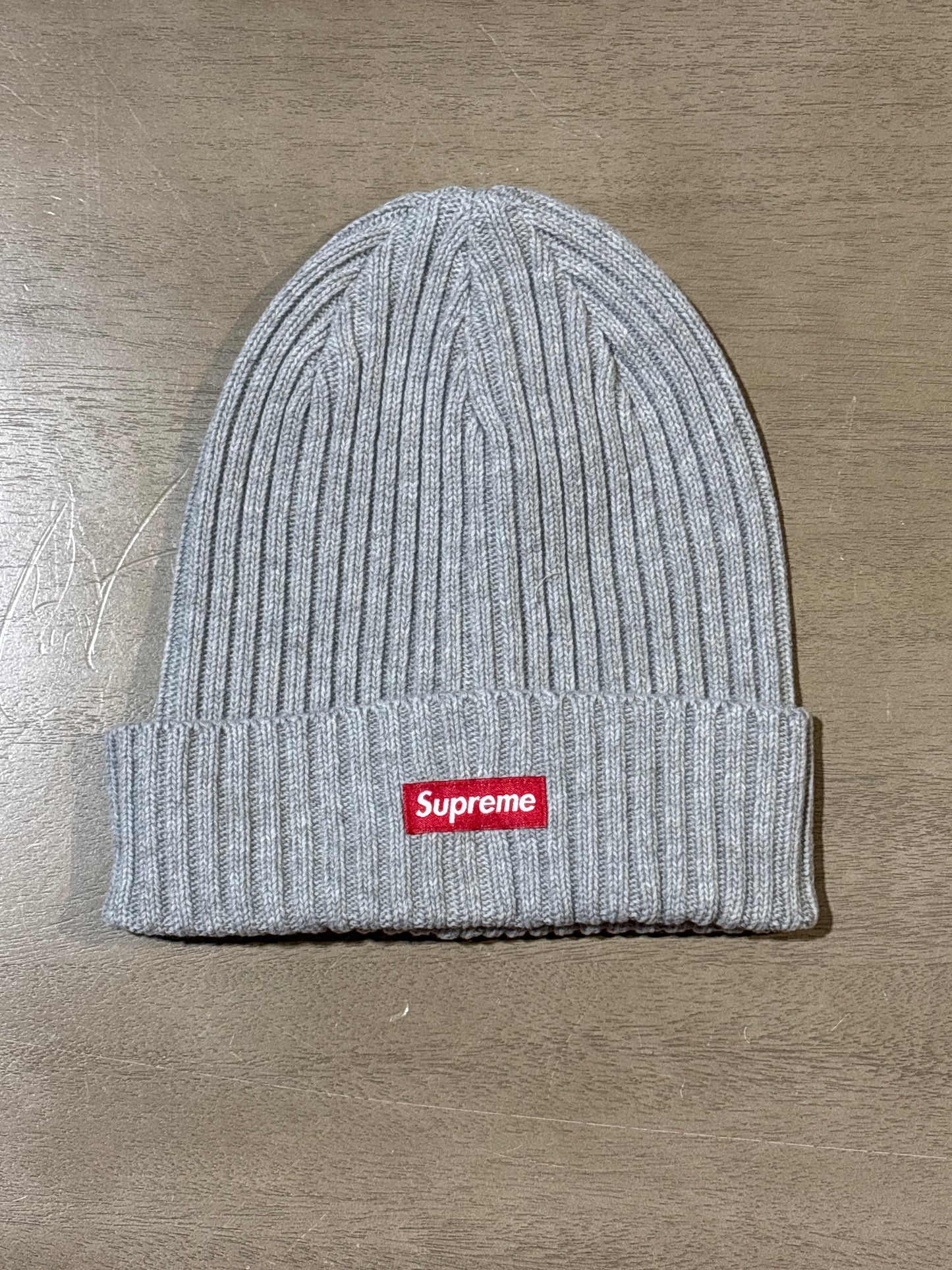 Supreme Overdyed Beanie Grey 2026