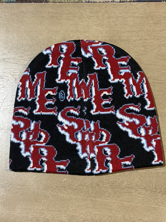 Supreme Slant Beanie Red/Black
