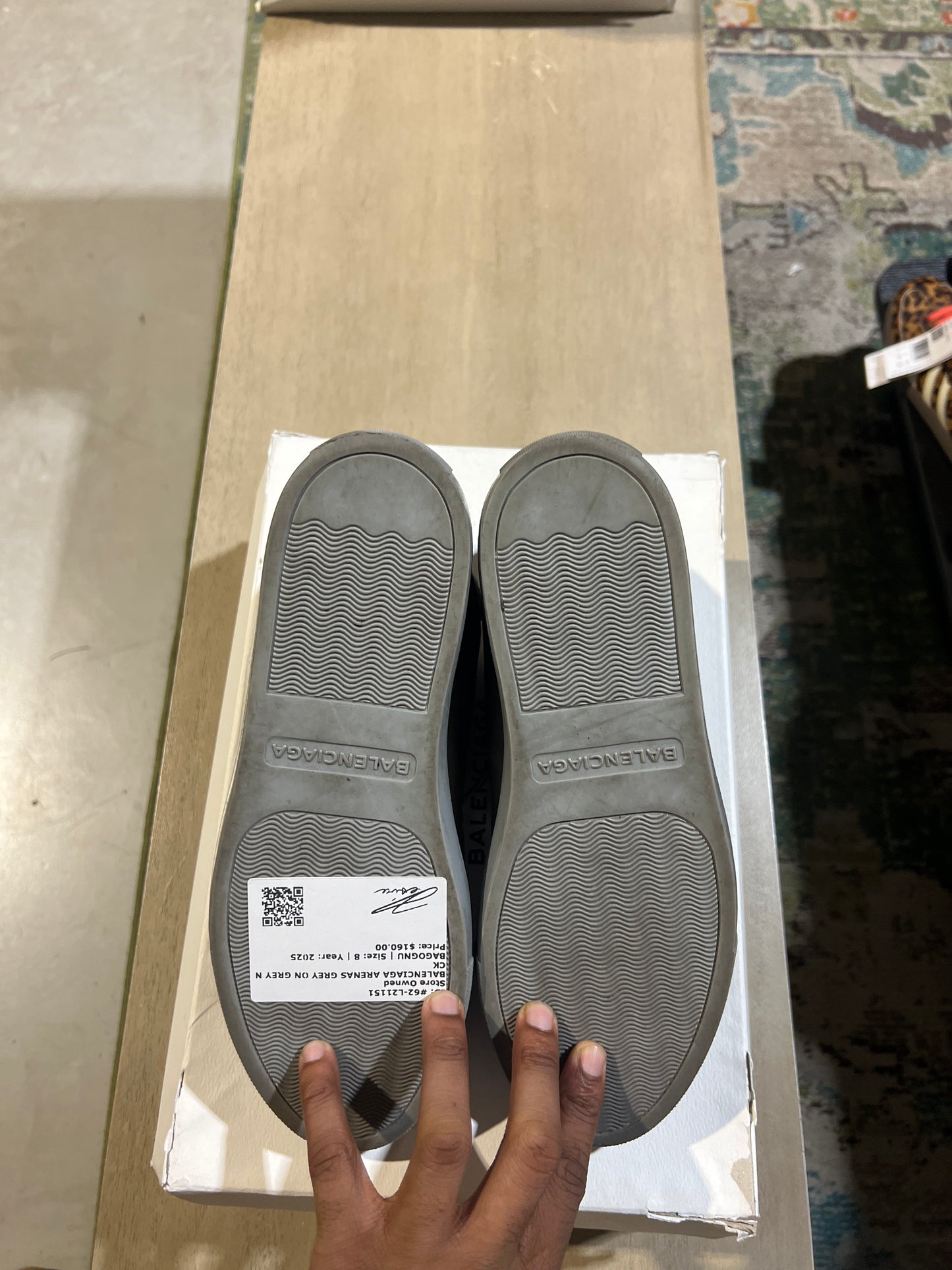 BALENCIAGA ARENAS GREY ON GREY NUBUCK