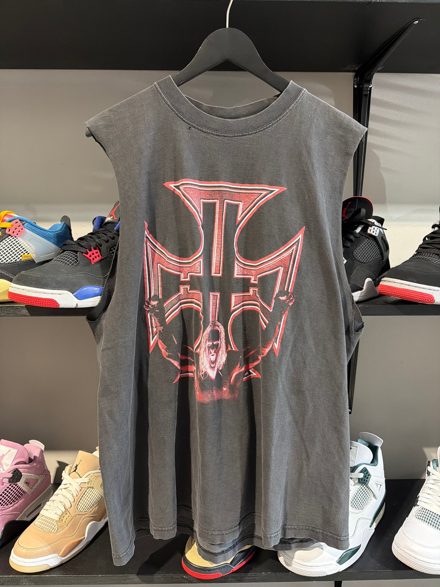 Vintage HHH Screw The Rules Cutoff Sz L