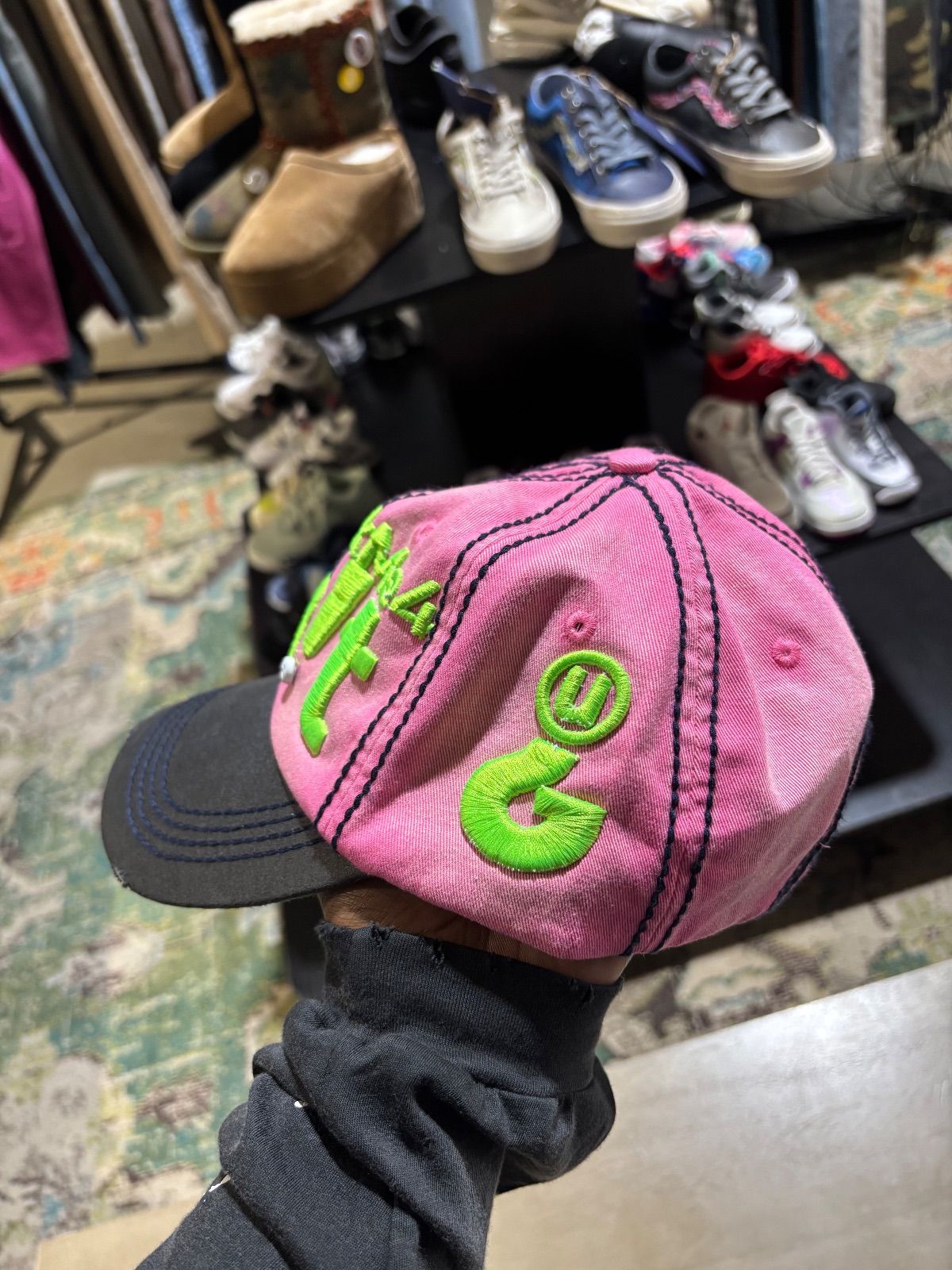 Greedy Unit Dont Ask Me Hat Pink/Green