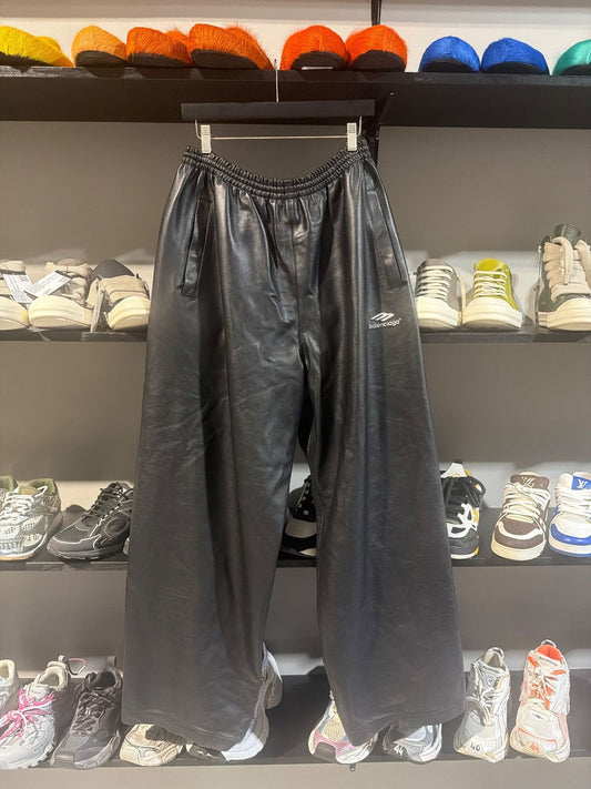 Leather balenciaga pants
