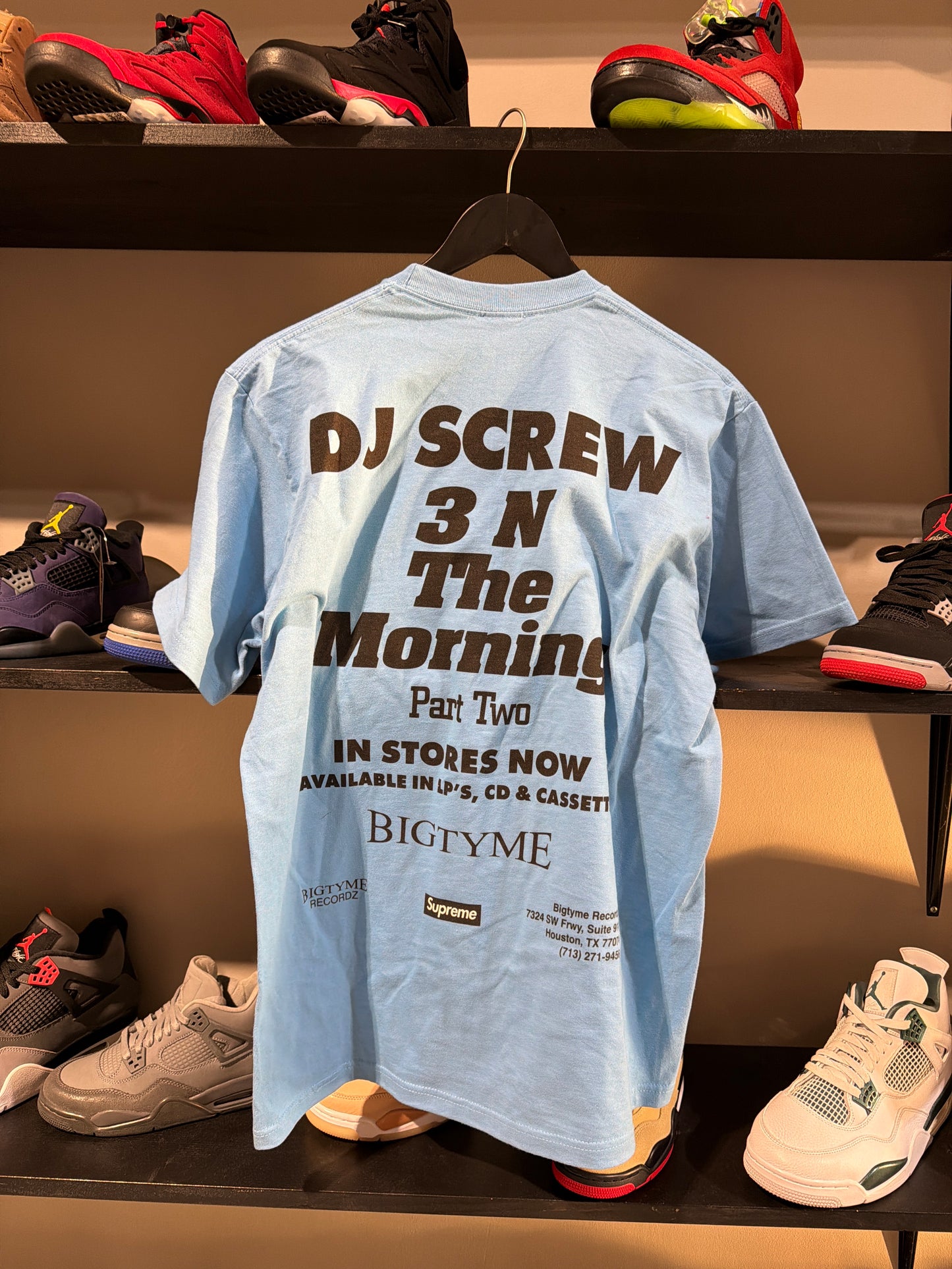 Supreme Dj Screw Light Blue Tee
