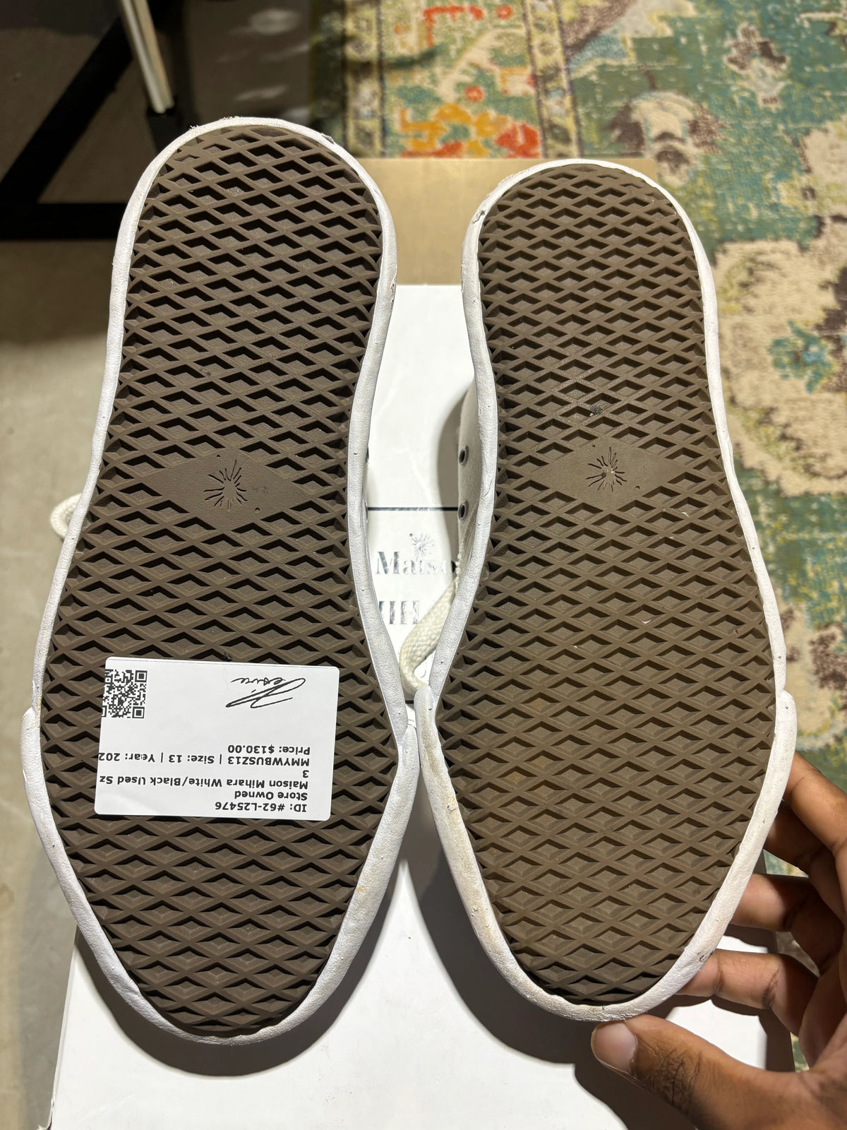 Maison Mihara White/Black Used Sz 13 - Pre-Owned