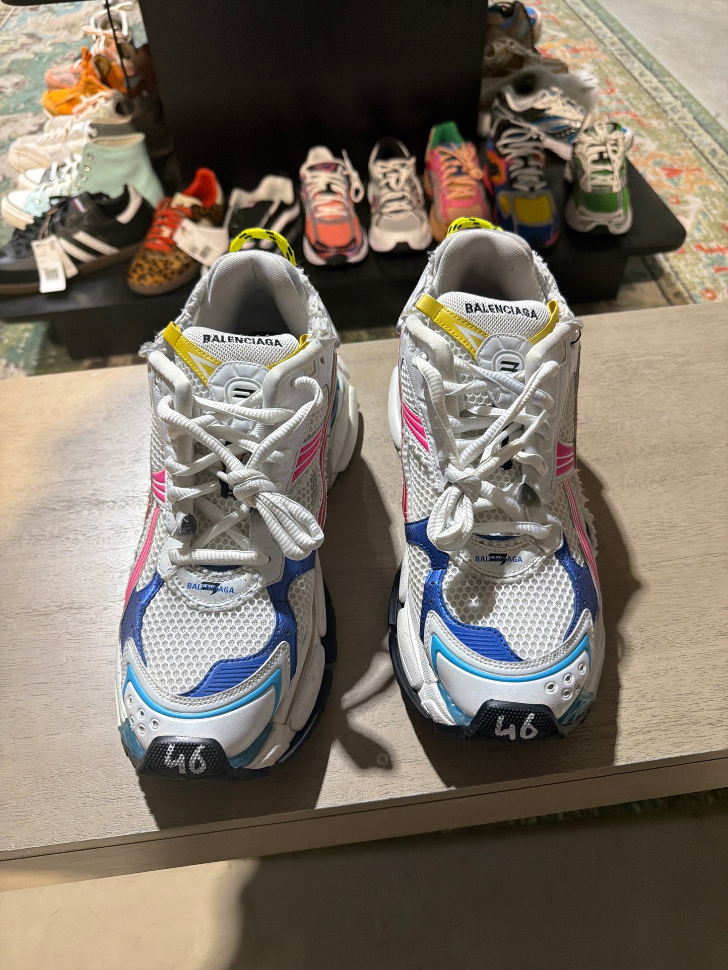 Balenciaga Runner Multi Color Used Sz 13 NB
