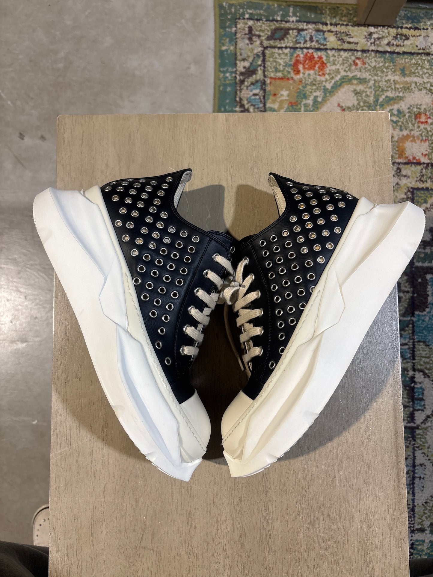 Rick Owens Abstract Ramones Button Used Sz 8