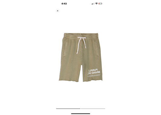 purple track shorts