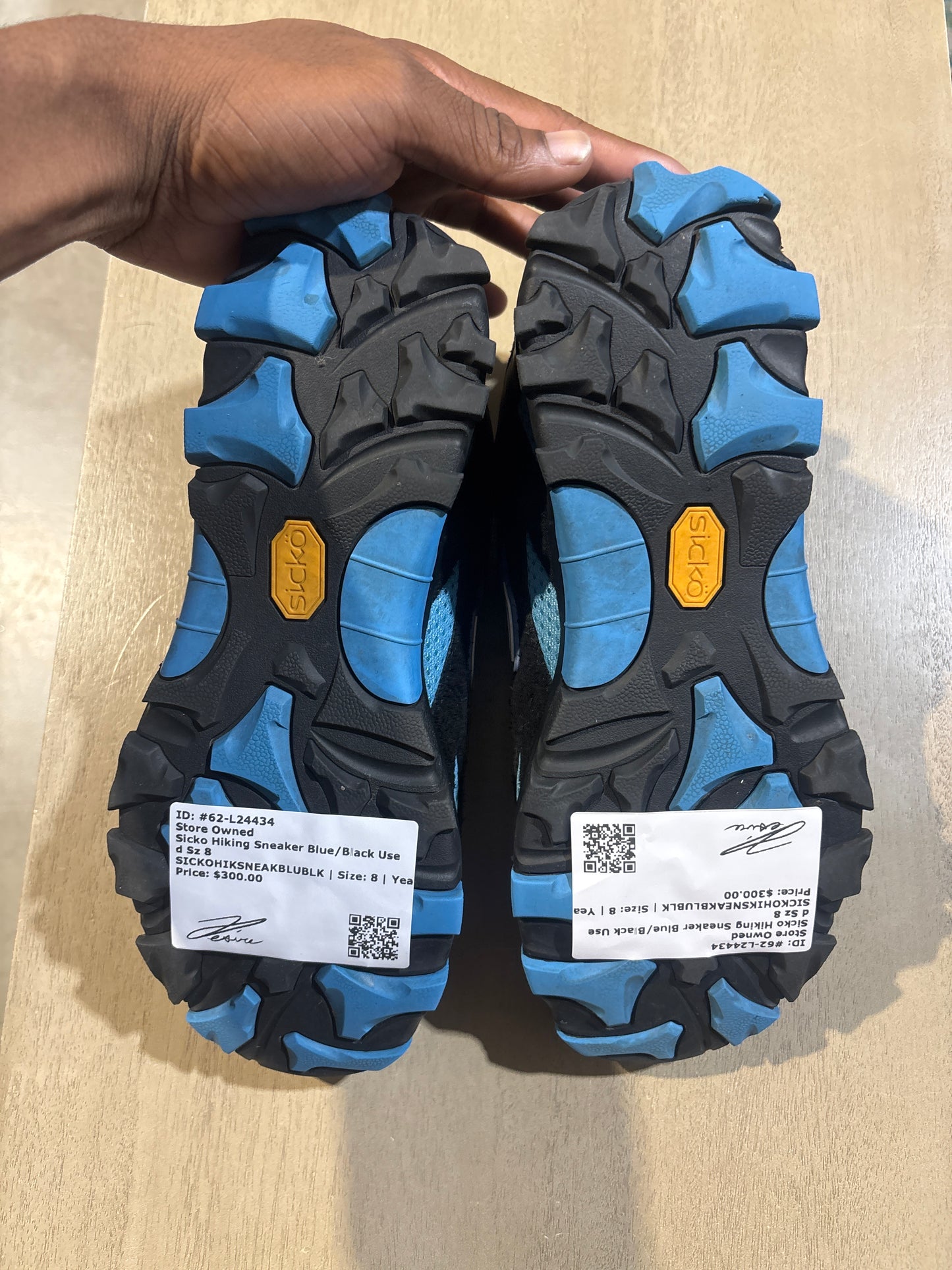 Sicko Hiking Sneaker Blue/Black Used Sz 8 NB
