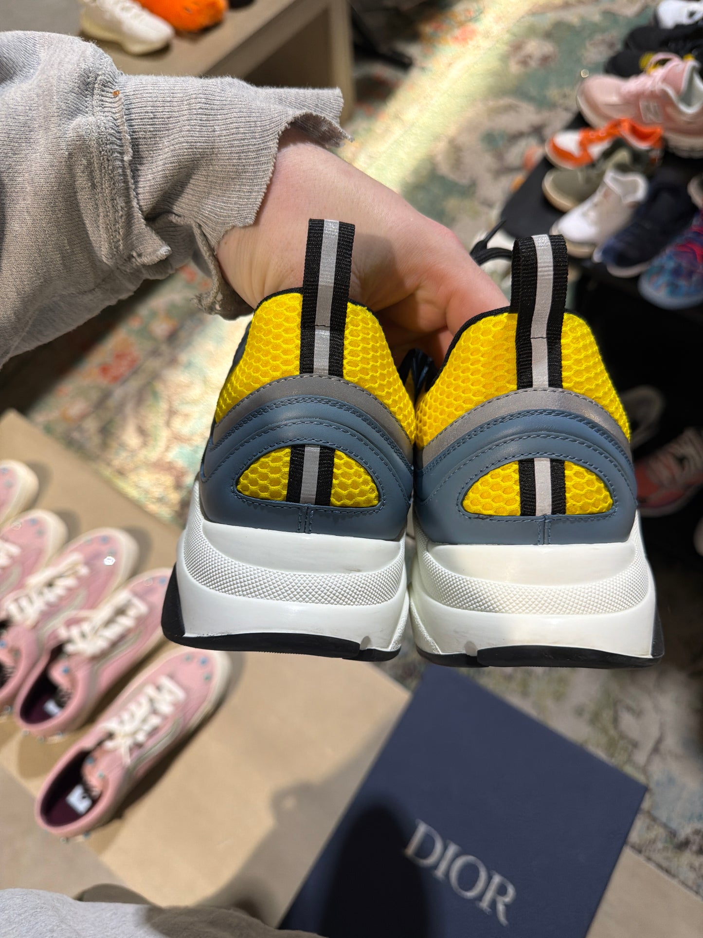 Dior b22 yellow/blue used sz 11