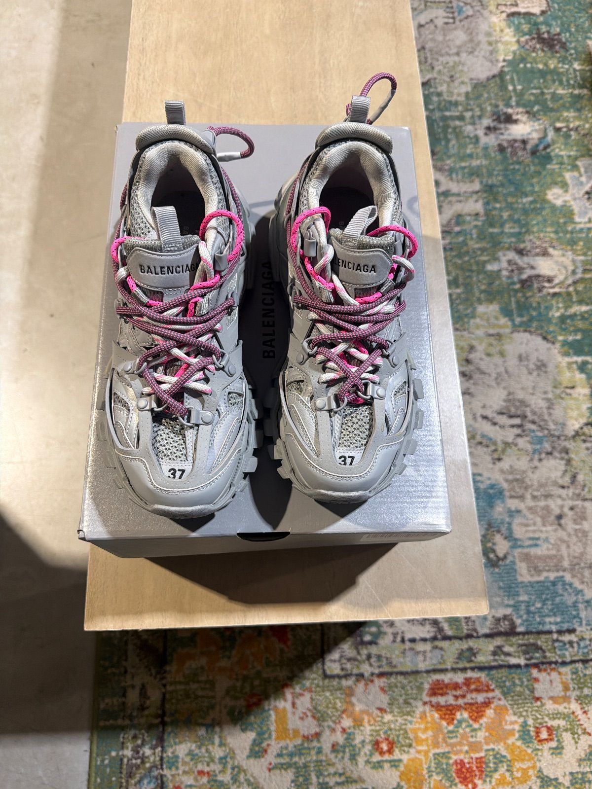 Balenciaga Track Sneaker Grey/Pink - Pre-Owned