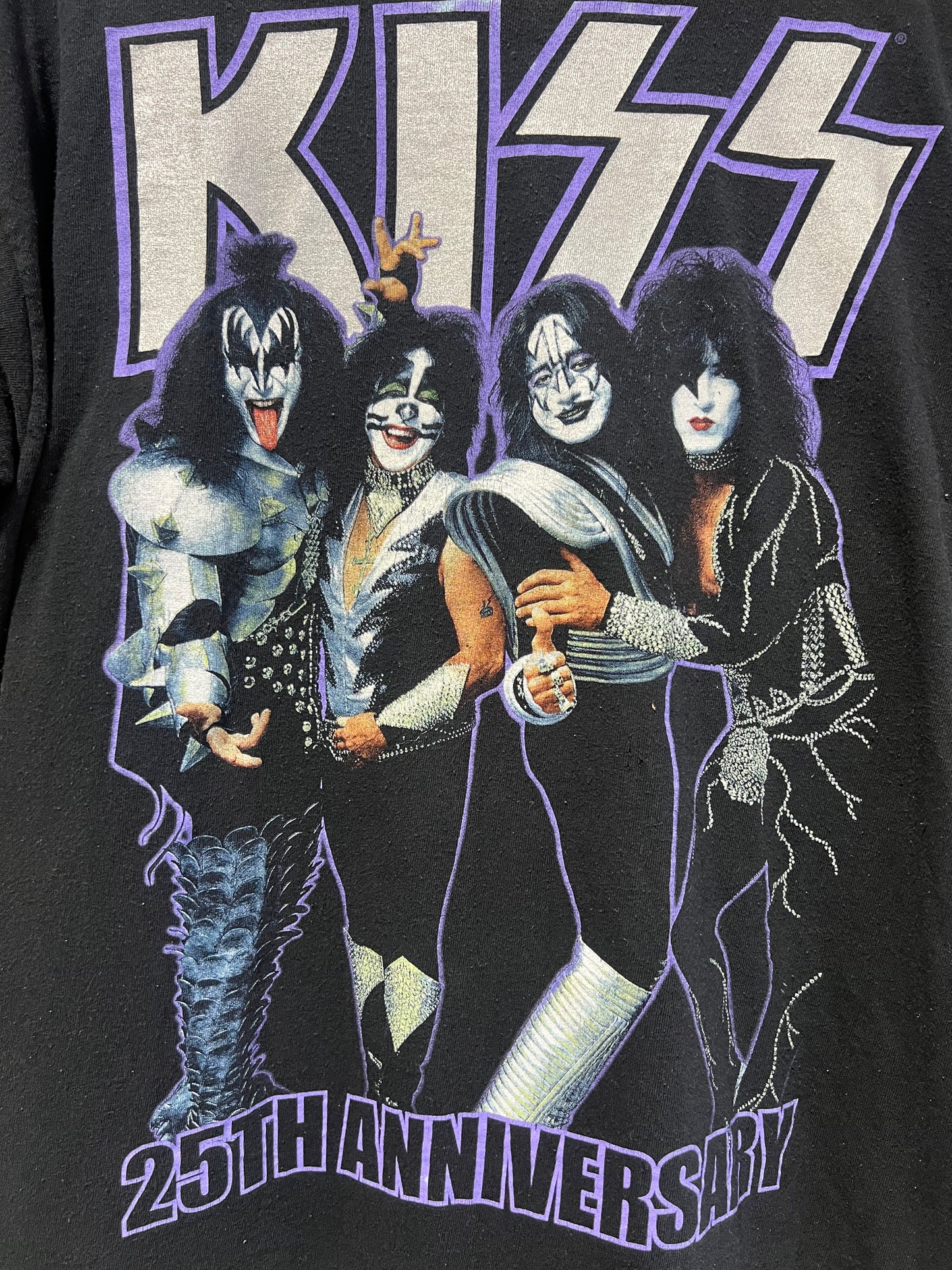 vintage kiss 25th anniversary tee 1991