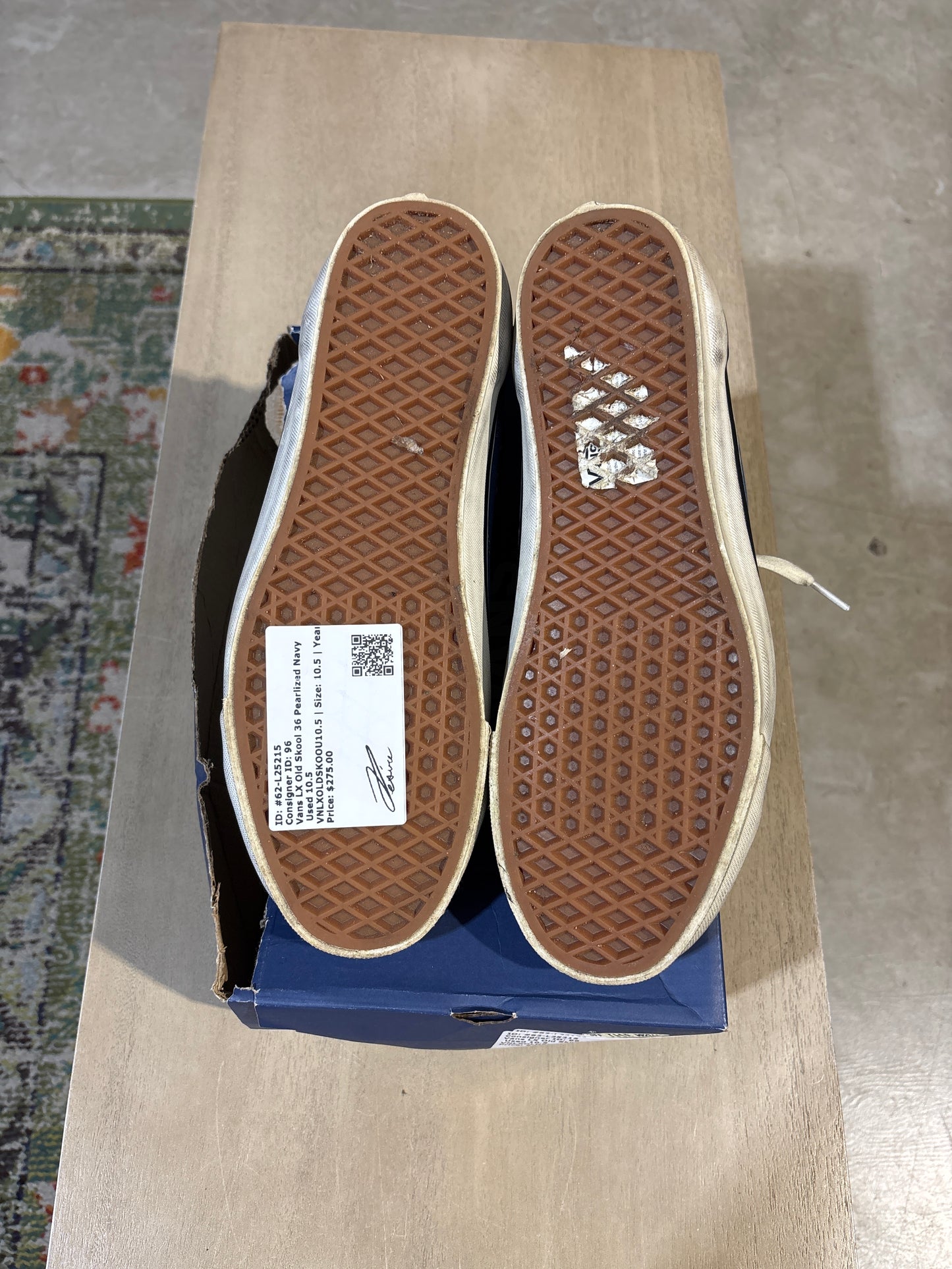 Vans LX Old Skool 36 Pearlized Navy Used 10.5