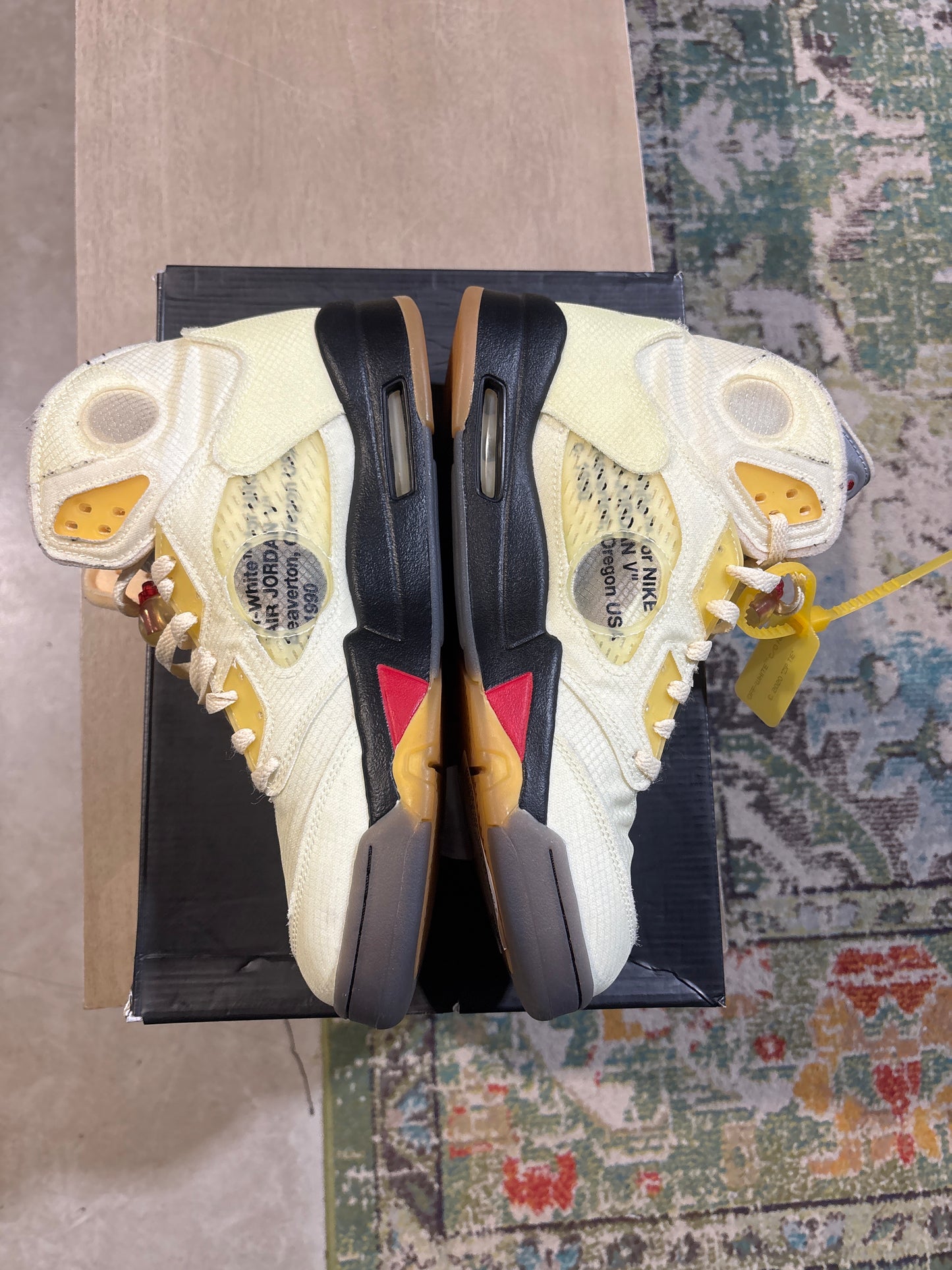 Jordan 5 Off-white Sail Used Sz 12