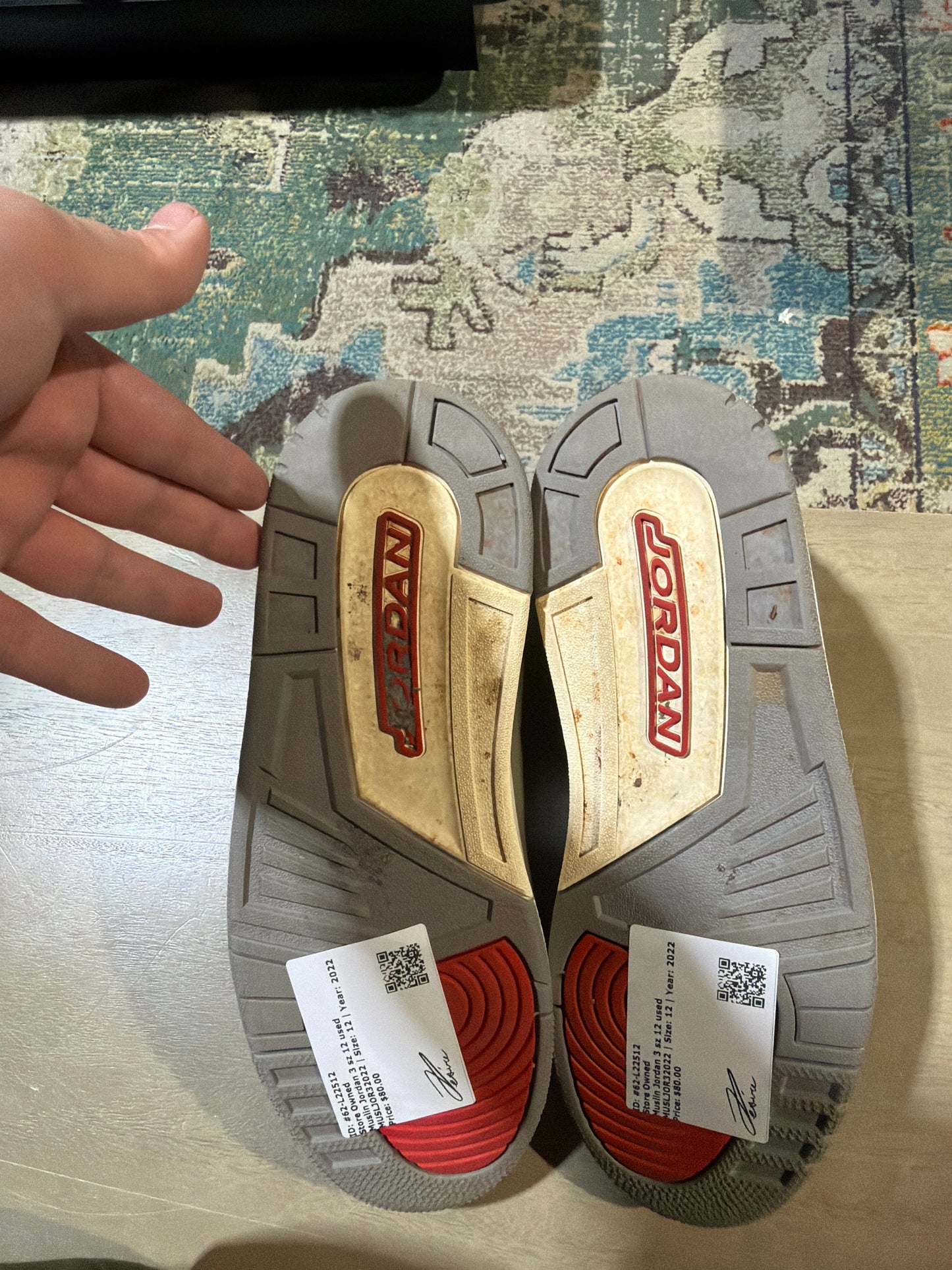 Muslin Jordan 3 sz 12 used