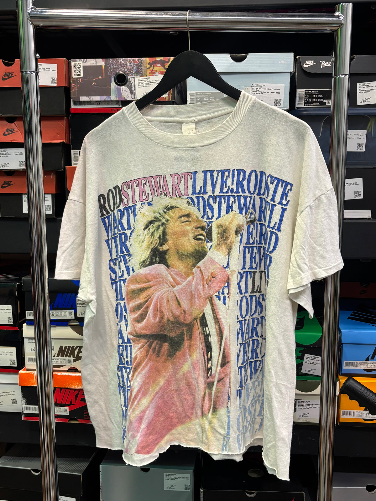 Vintage Rod Stewart Tour Tee Sz XL
