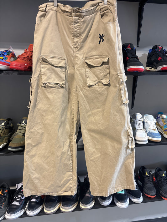 skratch oversized cargo pants khaki