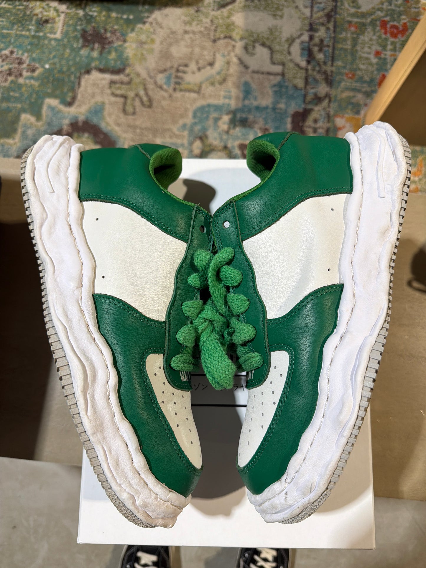 Maison Mihara Wayne Green/White Used Sz 10