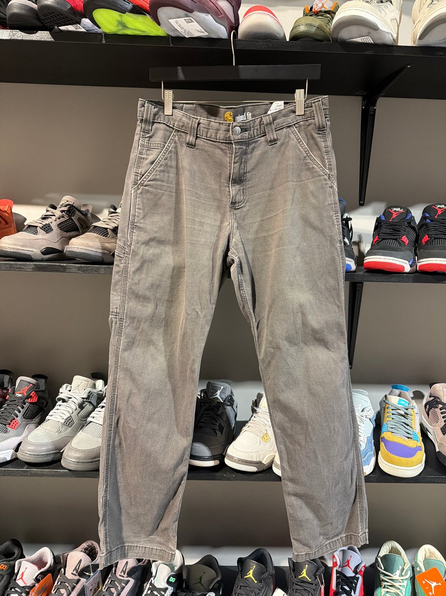 Grey canvas Carhartt reg pants