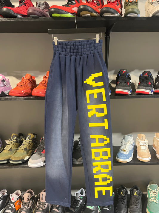 vertabrae navy and yellow sweats