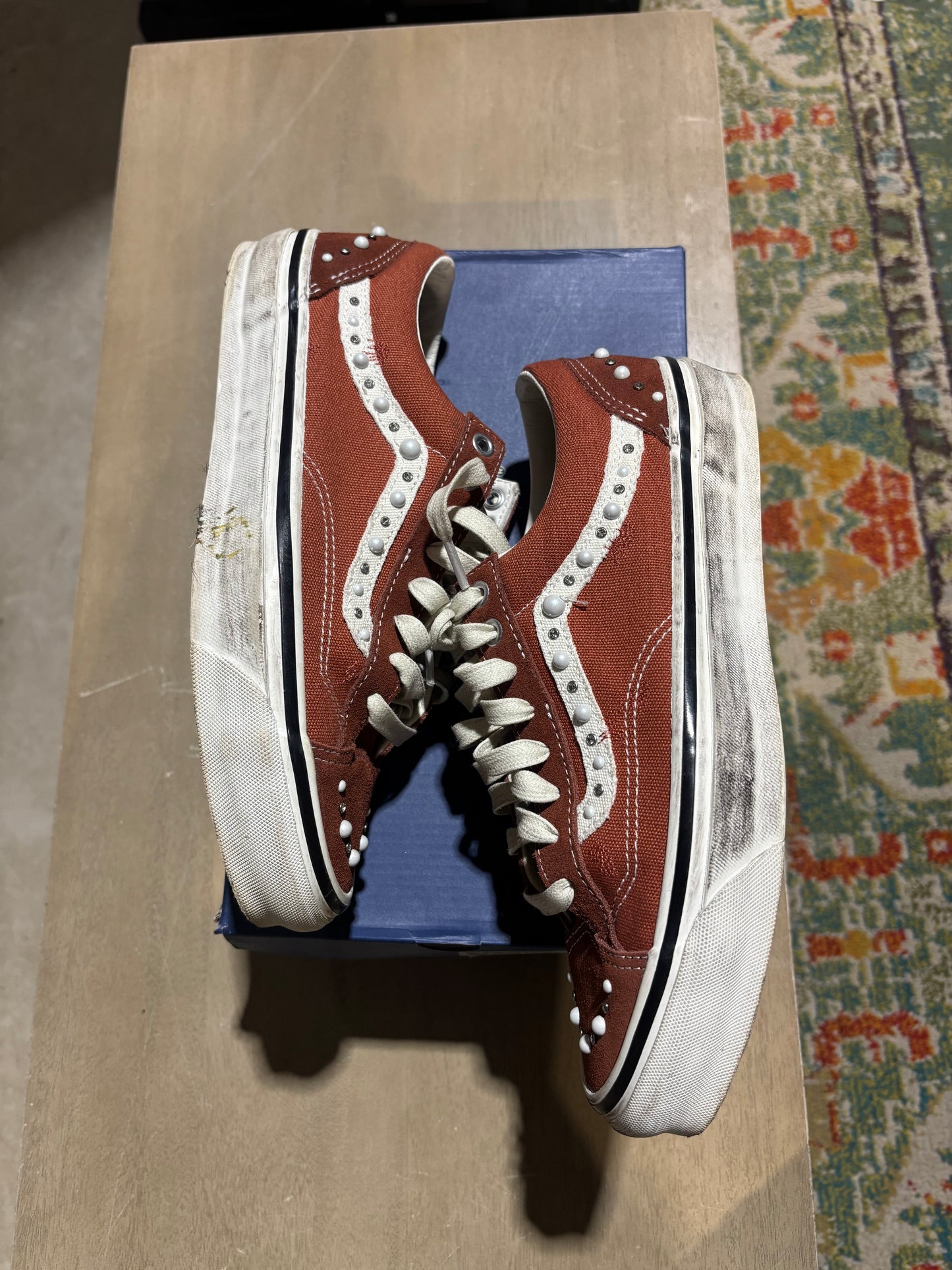 Vans LX Old Skool 36 Pearlized Pack rust bronze used sz 8