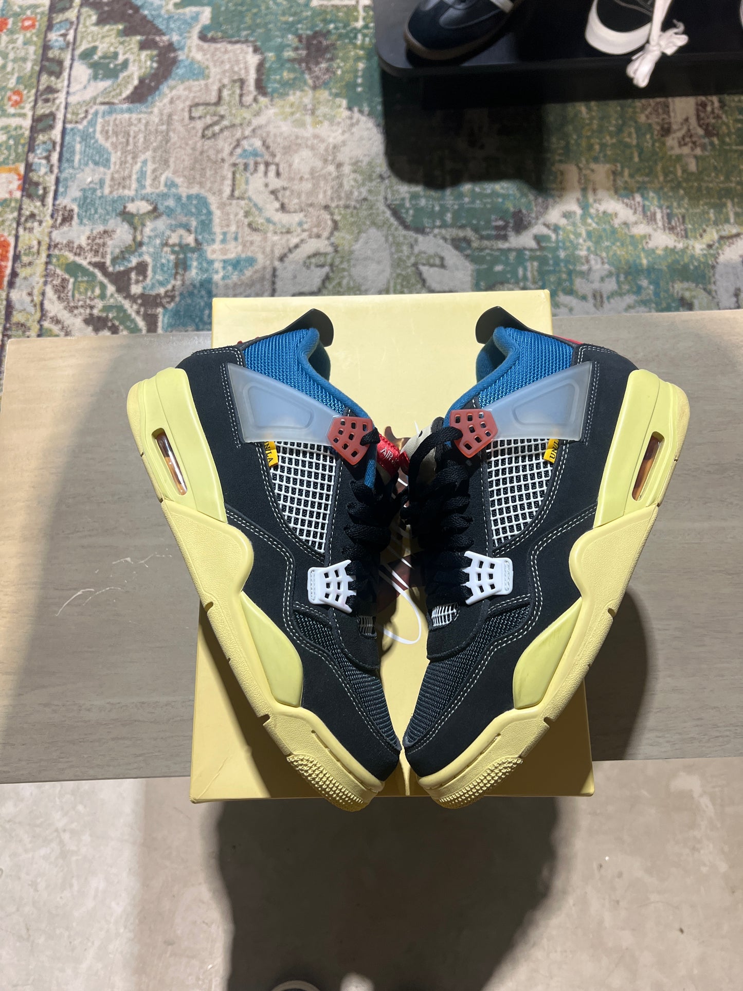 Jordan 4 Union Used Sz 9 Off Noir