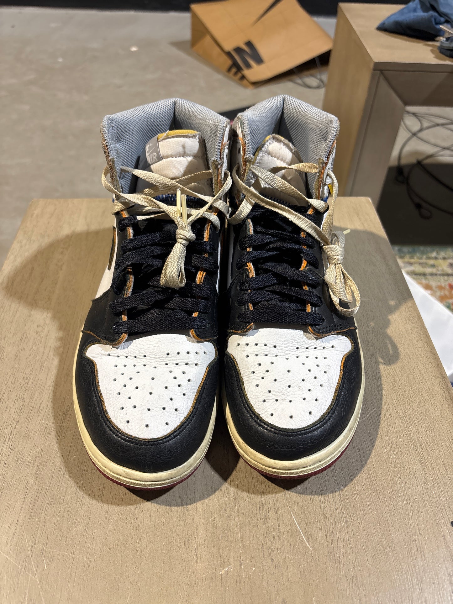 Jordan 1 Union Black Toe Sz 8.5 NB