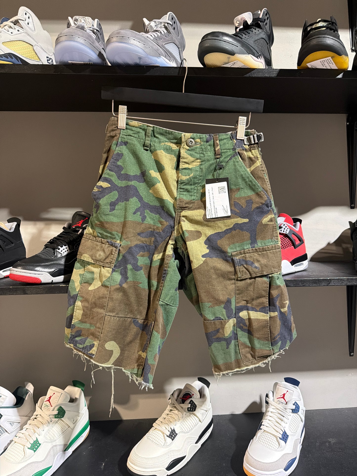 Vintage Army Cutoff Shorts Sz 28 (4)