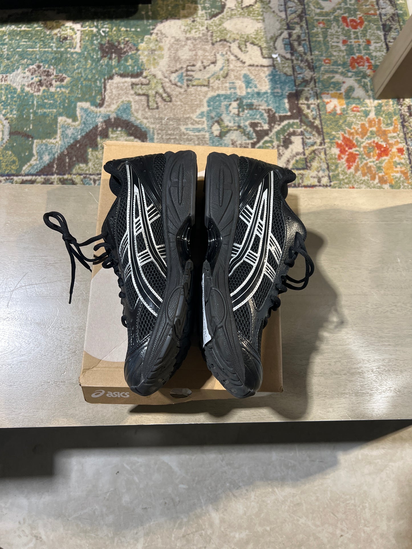 ASICS gel kayano 14 black used sz 10