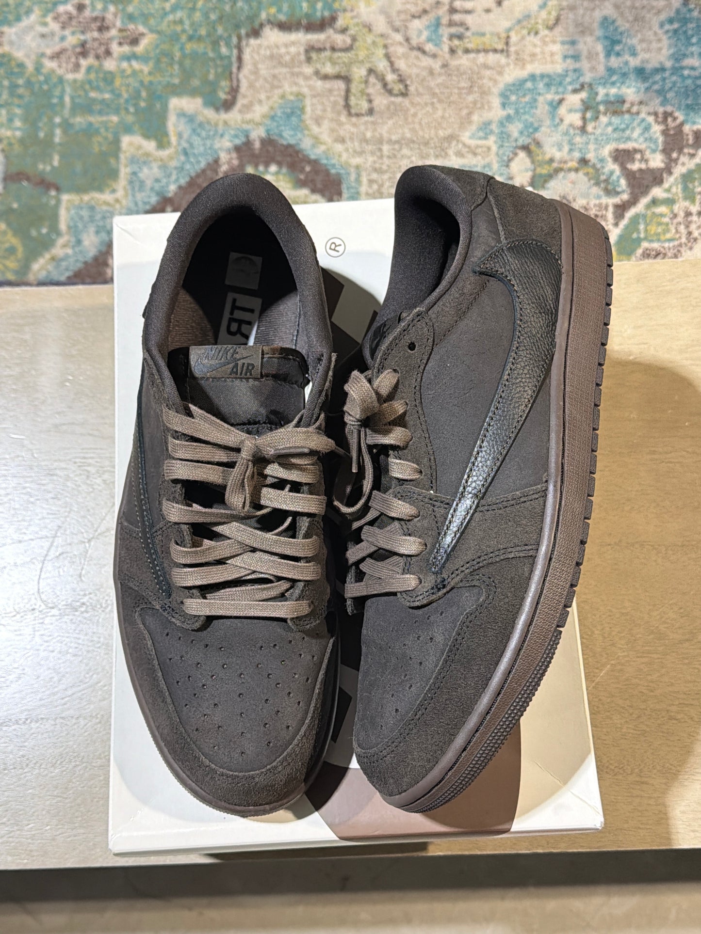Jordan 1 Travis Velvet Brown Used Sz 12
