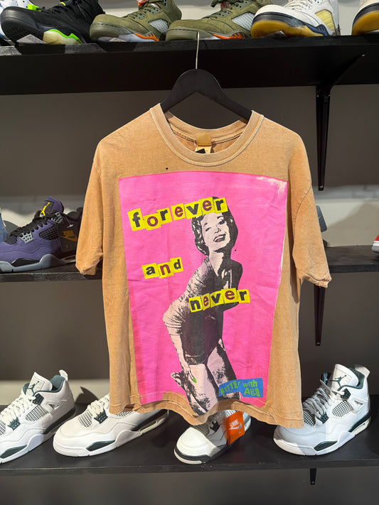 Better With Age Khaki/Pink Tee Sz L